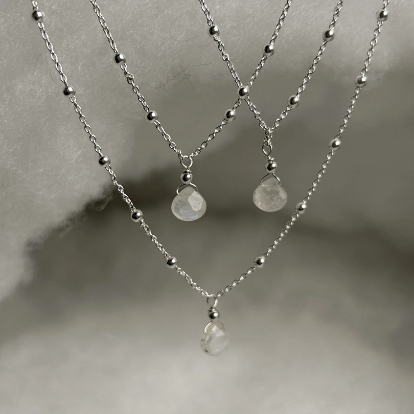 collana goccia - Pietra di Luna